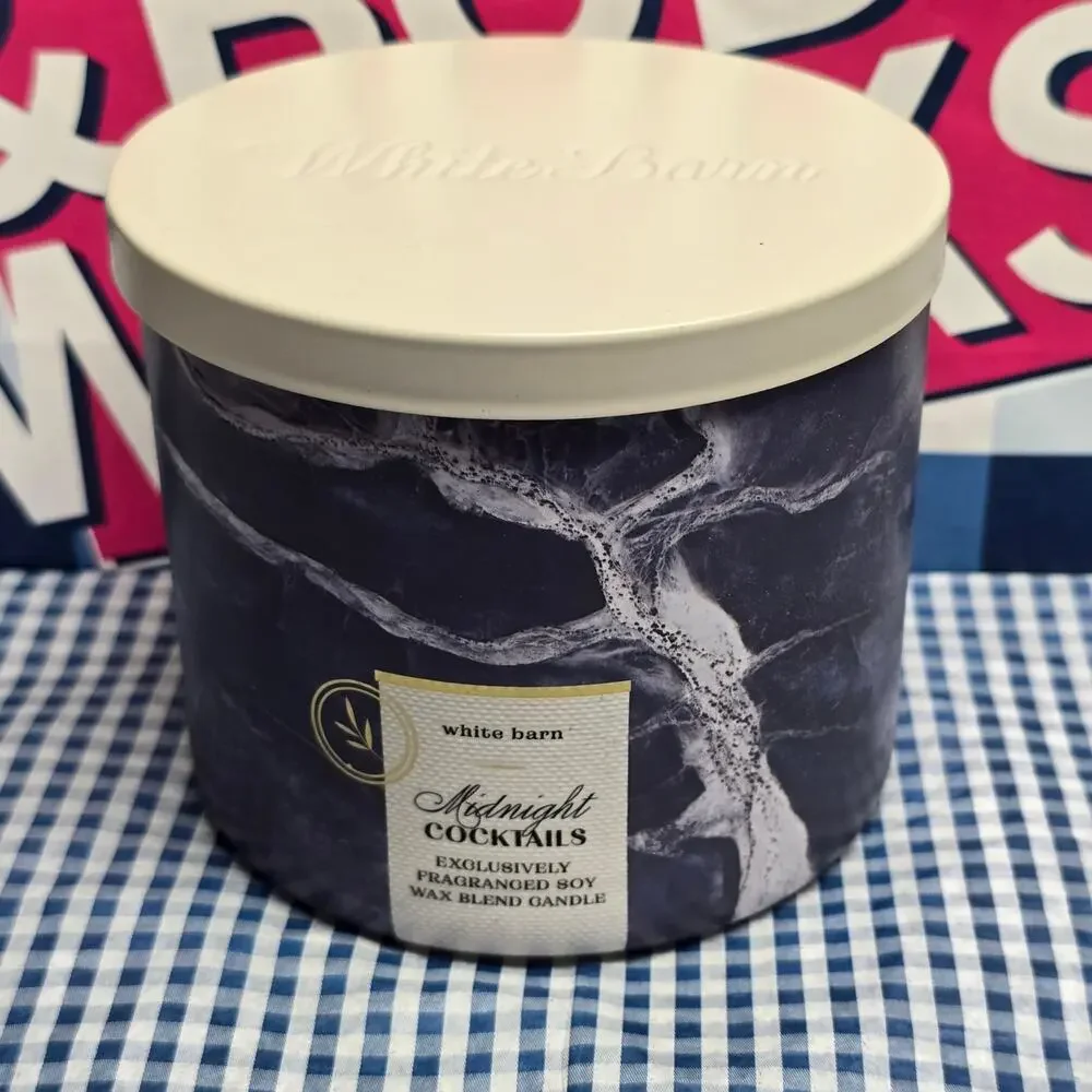 BBW Midnight Cocktails Large 3 Wick Candle Home Fragrance Decor
